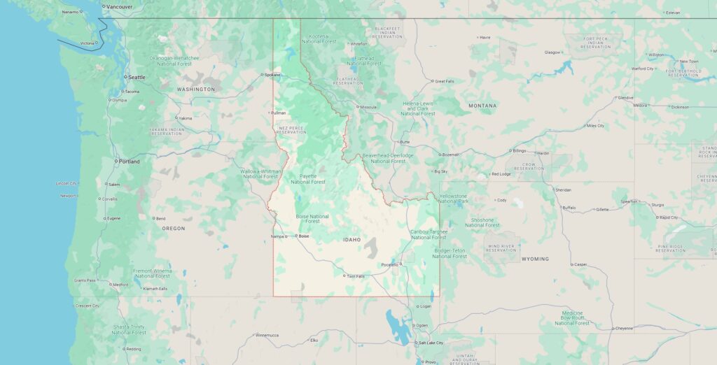 Idaho - map